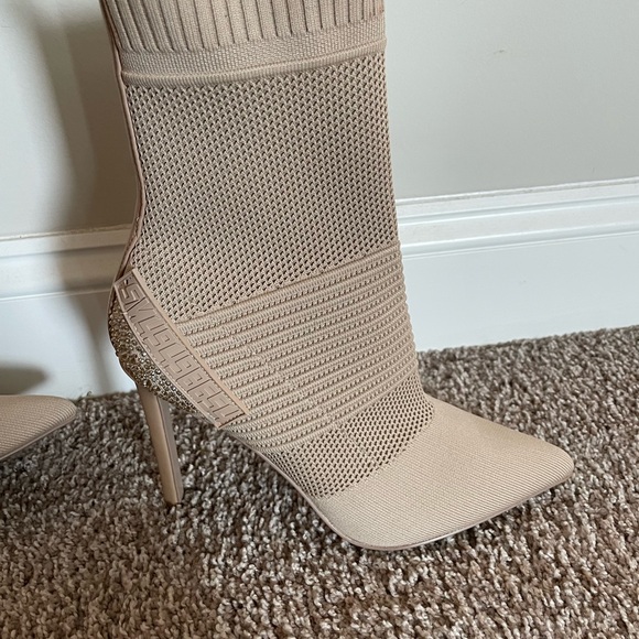 Steve Madden Maxwelle Pointed Knit Boot - Picture 2 of 6